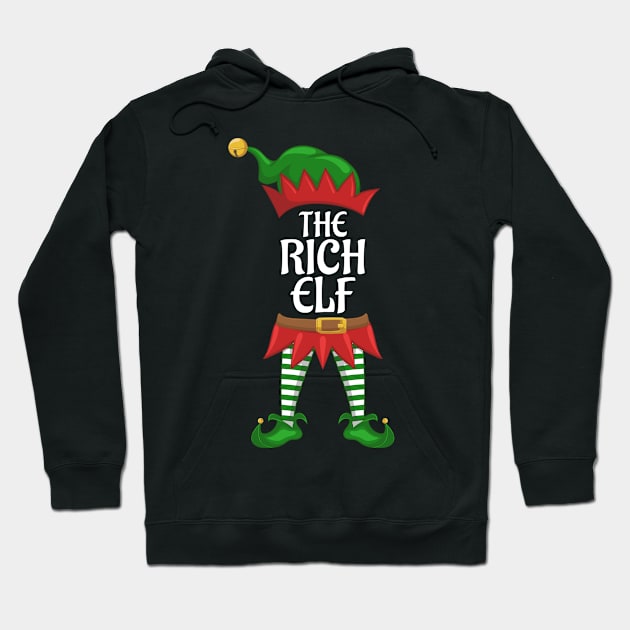 Rich Elf Family Matching Group Christmas Party Hoodie by kalponik